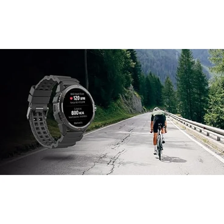 Hammer Sport-Smartwatch GPS 5 ATM Wasserdichtigkeit 14 Tage Akkulaufzeit Schwarz – Bild 8