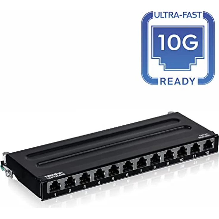 TRENDnet TC-P12C6AS Patch Panel 12-port Cat6a geschirmt Für Wandmontage – Bild 4