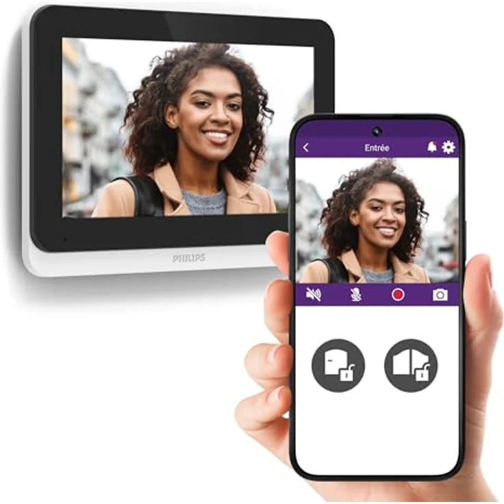 Philips Welcome Eye Connect 3, Videosprechanlage mit HD-Kamera, Infrarot-Nachtlichtfunktion und 165° Weitwinkelobjektiv – Bild 5