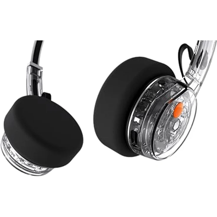 MONDO Freestyle On-Ear Bluetooth Headphones, Transparent – Bild 4