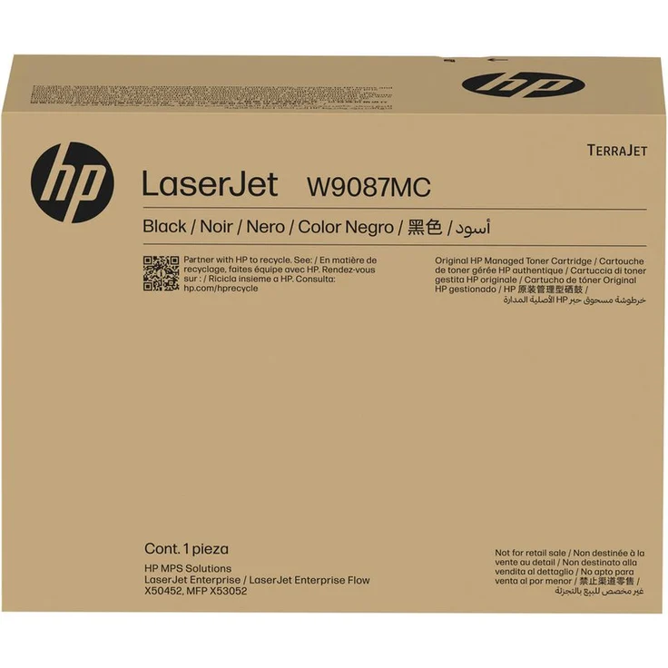 HP W9087MC Tonerpatrone, Schwarzer Managed LaserJet-Toner mit 30.000 Seiten Leistung, 1 Stück
