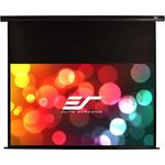 Elite Screens M84UWH-E30 Manual (84", 16:9), Beamer-Leinwand mit extra-langem oberen Auszug, schwarzer Rollokasten
