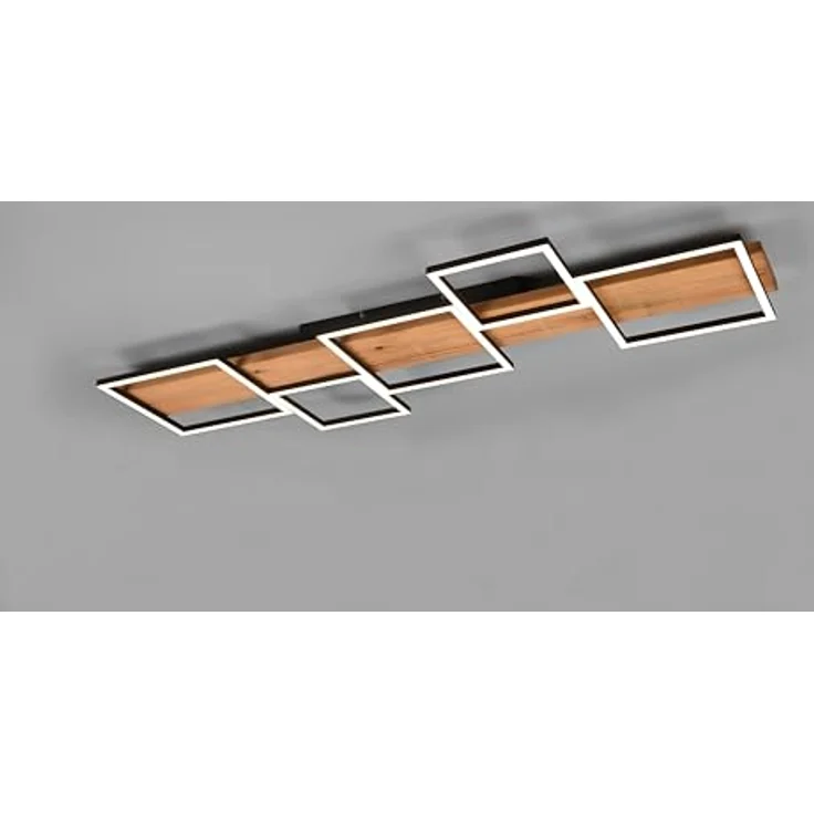 lightling Alan LED Deckenleuchte, 115 x 44 cm, schwarz matt Metall, Switch Dimmer, max: 42W – Bild 1