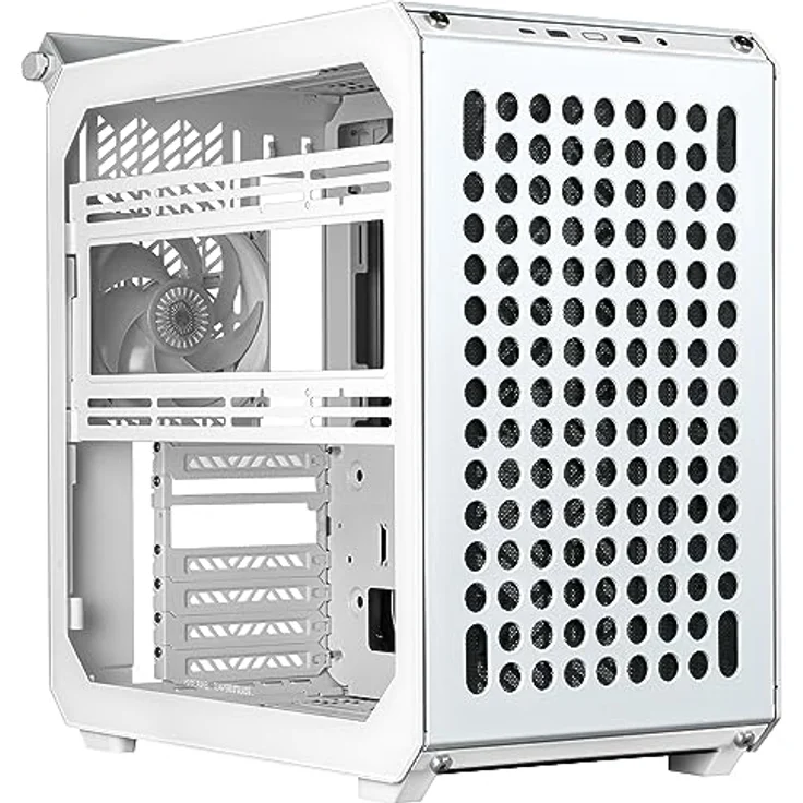 Cooler Master Qube 500 Flatpack – ATX-PC-Gehäuse, vollständig modular, 1 x 120 mm vorinstallierter SF-Lüfter, vertikale GPU-Halterung, unterstützt EATX-Motherboard & Zwei 280mm Radiatoren – Weiß – Bild 3