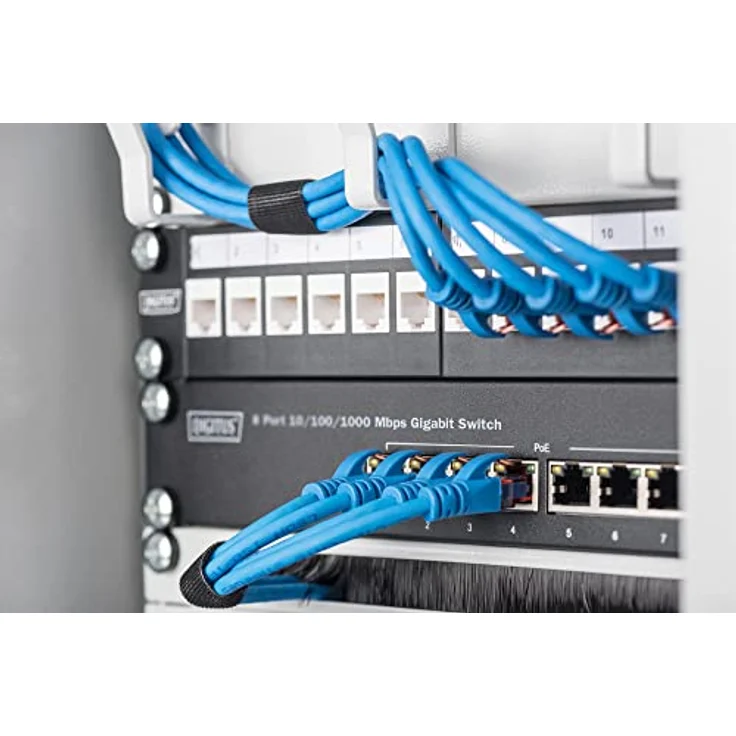 DIGITUS Gigabit Ethernet PoE+ Switch - 10 Zoll - 8 Ports - L2+ Managed - IEEE 802.3at - 80 Watt Powerbudget - Schwarz – Bild 5