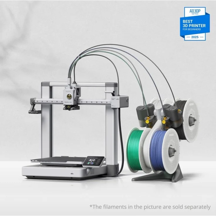 Bambu Lab A1 3D-Drucker Combo, Hochpräziser 3D-Drucker mit benutzerfreundlicher Oberfläche und schlankem Design