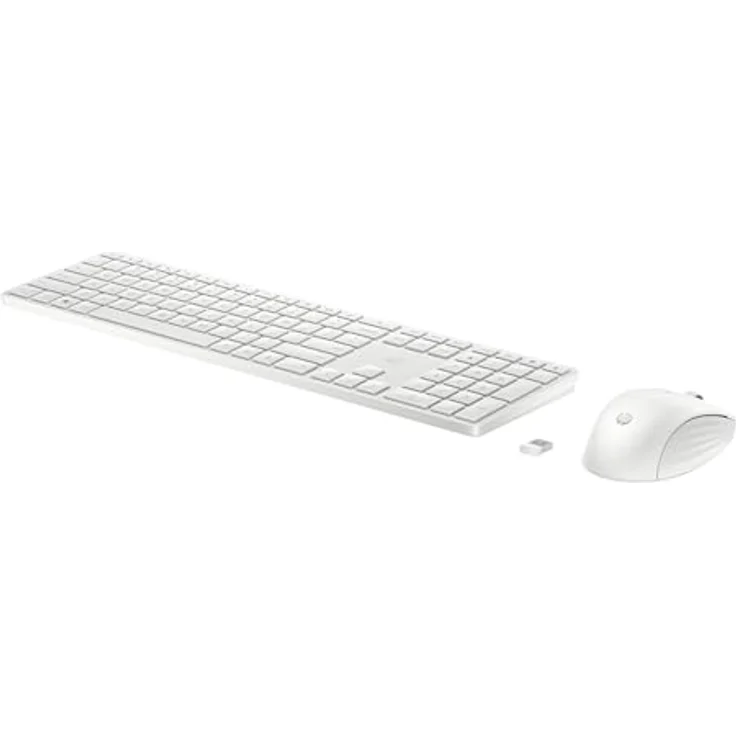 HP 655 - Tastatur-und-Maus-Set - kabellos - 2.4 GHz - QWERTZ - Deutsch - weiß – Bild 3