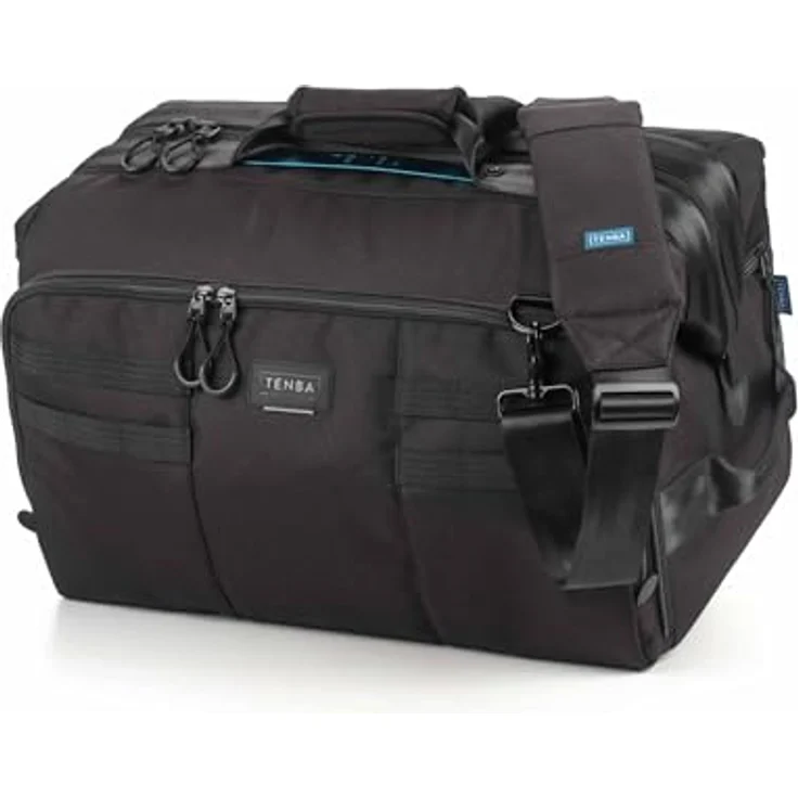 Tenba Cineluxe v2 Umhängetasche 21 Hightop, Kamerazubehör für professionelle Camcorder und ENG-Rigs bis 46 cm, schwarz – Bild 1