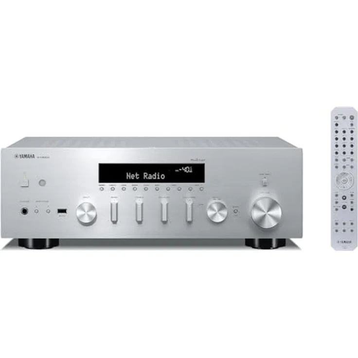 Yamaha R-N600A AV-Receiver, silber, mit WEEE-Reg.-Nr. DE 28737525 – Bild 1