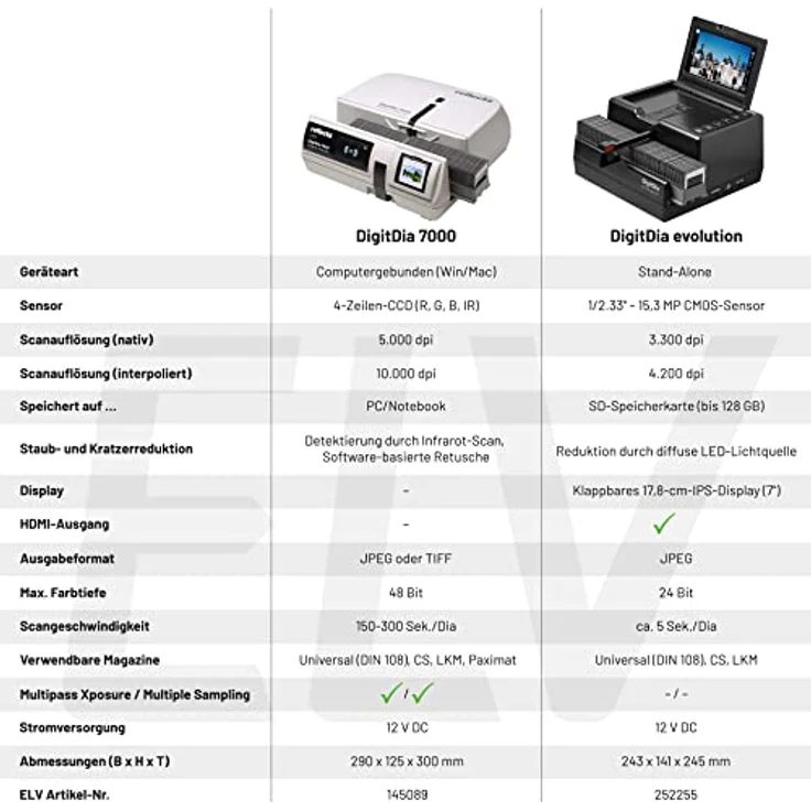 Reflecta DigitDia Evolution Diascanner, Dia-Betrachter 4608 x 3072 Staub- und Kratzerentfernung: Har – Bild 3