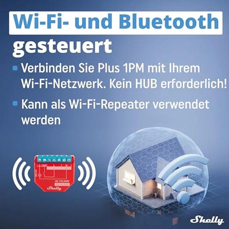 Shelly Shelly PlusLine 1PM Plus Relay Switch mit Energiemessung WLAN Bluetooth – Bild 4