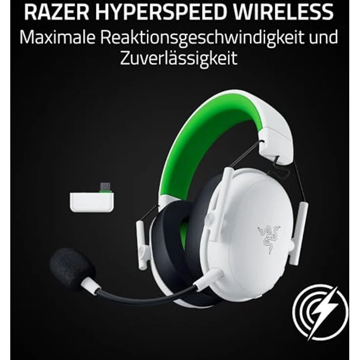 Razer BlackShark V3 X HyperSpeed Xbox, kabelloses E-Sport Gaming Headset mit Triforce 50mm Treibern, abnehmbarem Mikrofon, HyperSpeed 2,4 GHz & Bluetooth, ultra leicht 270 g, weiß – Bild 5