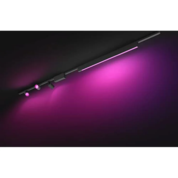 Philips Hue White & Color Amb. Perifo Set, 3-er Spot & Lightbar, dimmbar, 16 Mio. Farben, steuerbar via App, kompatibel mit Amazon Alexa, Apple HomeKit & Google Assistant, schwarz – Bild 3