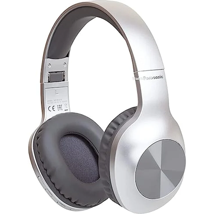 Panasonic RB-HX220BDES Kabellose Over-Ear-Kopfhörer - Ergonomische Passform, Extra Bass, 23 Stunden PlayBack, Faltbares Design, Silber – Bild 2