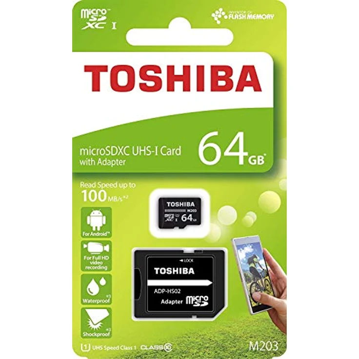 Toshiba M203 Speicherkarte microSDHC 64GB schwarz – Bild 2