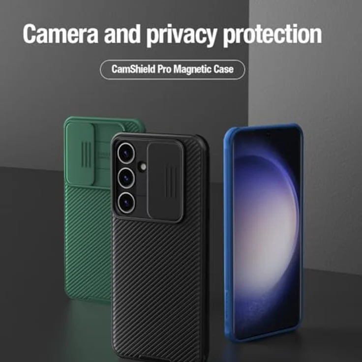 Nillkin CamShield Pro Series Schutzhülle für Samsung Galaxy S24 Plus, Schwarz - Kameraschutz, kabelloses Laden, stoßfest, rutschfest – Bild 5