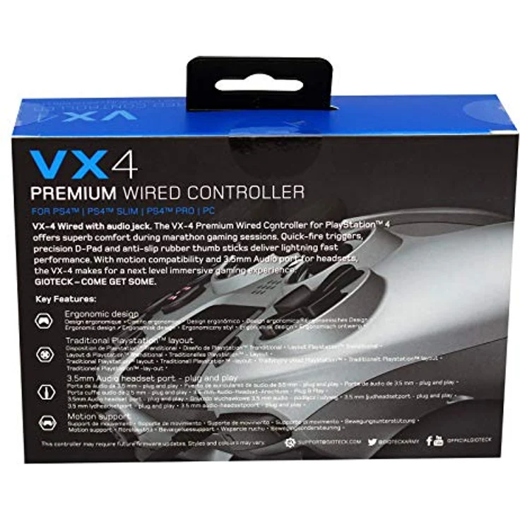 Gioteck VX-4 PS4 Wired Controller, Titan – Bild 6