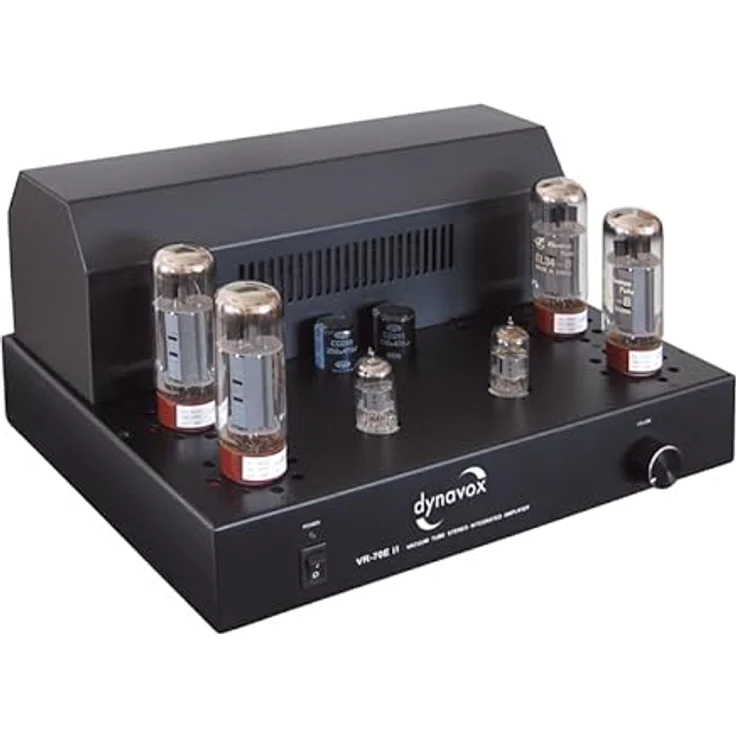 Dynavox Röhrenvollverstärker VR-70, 2x40W RMS, schwarz, 10 Hz - 40 kHz Frequenzbereich – Bild 3