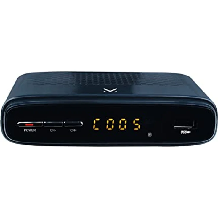 Majestic DEC-675, HD DVB-T2 Decoder mit USB, HDMI, SCART, HEVC Main 10 und Display, kompakt 13,5 x 9,5 x 3,5 cm – Bild 2