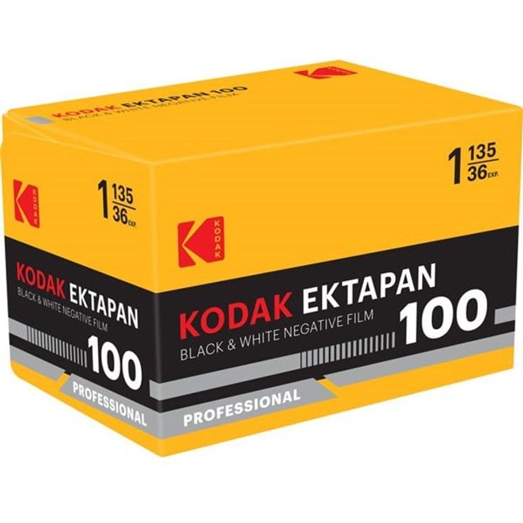 KODAK Eastman Ektapan 100, Schwarzweiß-Negativfilm im 135 Format mit 36 Exposures, feinkörnig, hohe Auflösung, T-Grain-Technologie
