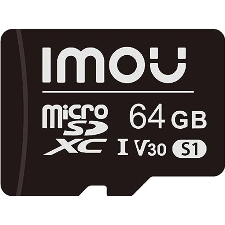 Imou Schnelle microSDXC-Speicherkarte 64 GB, Full HD bis zu 95/25 MB/s, UHS-I SD-Adapter, wasserdicht, temperaturbeständig, stoßfest, röntgensicher