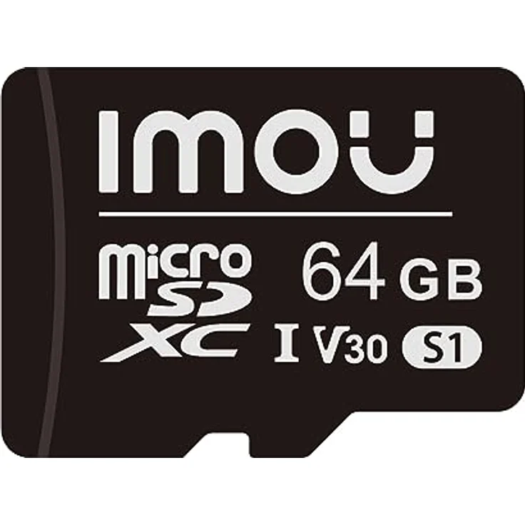Imou Schnelle microSDXC-Speicherkarte 64 GB, Full HD bis zu 95/25 MB/s, UHS-I SD-Adapter, wasserdicht, temperaturbeständig, stoßfest, röntgensicher – Bild 1