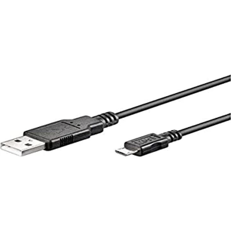 Wentronic Goobay - USB-Kabel - USB Typ A, 4-polig (M) - 5-polig Micro-USB Typ B (M) - 1 m (USB / Hi-Speed USB) - Schwarz (93918) – Bild 2