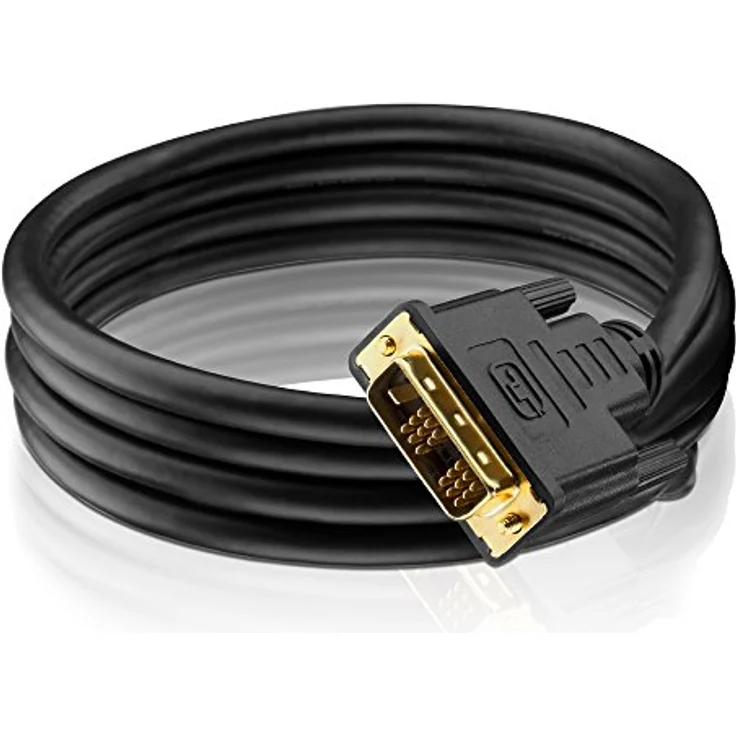 PureLink PI5200-015 DisplayPort auf DVI-D Adapterkabel (2K FullHD (1080p), Ethernet), (DisplayPort Stecker (20pin) auf DVI-D Stecker (18+1pin), zertifiziert, 1,50m, schwarz – Bild 2