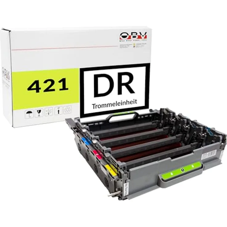 OBV Kompatible Trommeleinheit DR-421CL, ersetzt DR421CL für Brother DCP-L8410CDN, HL-L8260CDW, MFC-L8690CDW, bis 50.000 Seiten, hohe Druckqualität