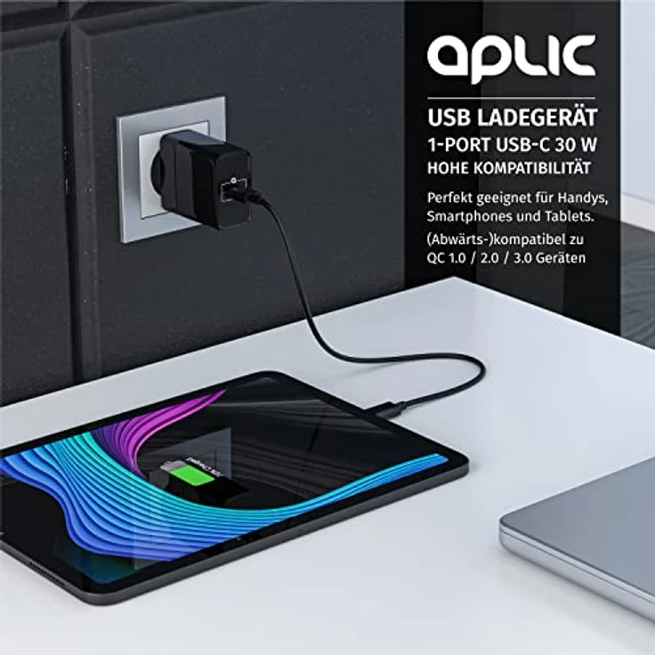 CSL - USB C Ladegerät Netzteil mit Power Delivery 30 Watt - USB Charger Ladeadapter - Schnellladefunktion - Kompatibel mit MacBook Pixel iPhone X XS 8 Plus Samsung S10 S9 S8 Note 8 und mehr – Bild 7