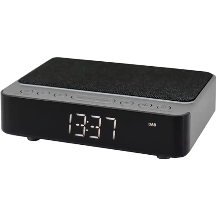 Soundmaster DAB+/UKW Uhrenradio UR250AN, mit kabelloser Ladefunktion – Bild 1