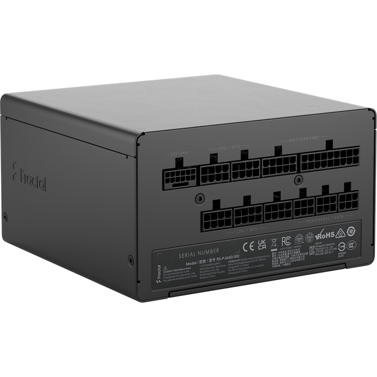 Fractal Design Ion 3 Gold 1000W Black, ATX 12V Netzteil mit 80 PLUS Gold und modularen Kabeln