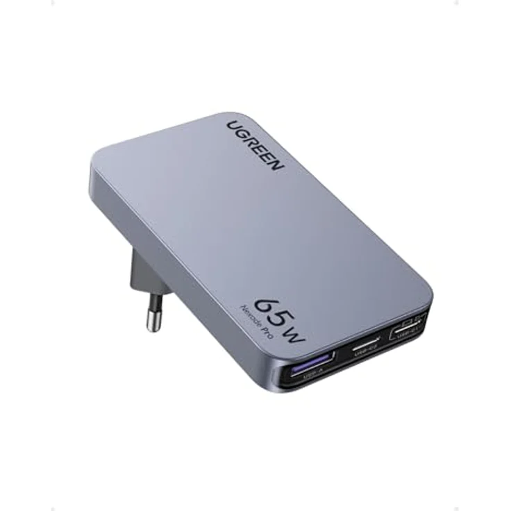 UGREEN Nexode Pro 65W USB C Ladegerät Slim mit GaN-Technologie für MacBook Pro/Air, iPad, iPhone 16 Pro Max - Schwarz – Bild 1