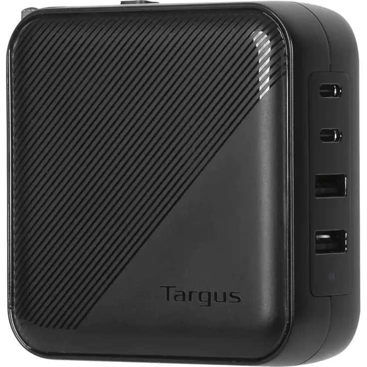 Targus 100W Gan Charger - Multi port - with travel adapters - 65 Watt Power Delivery - compact and lightweight
