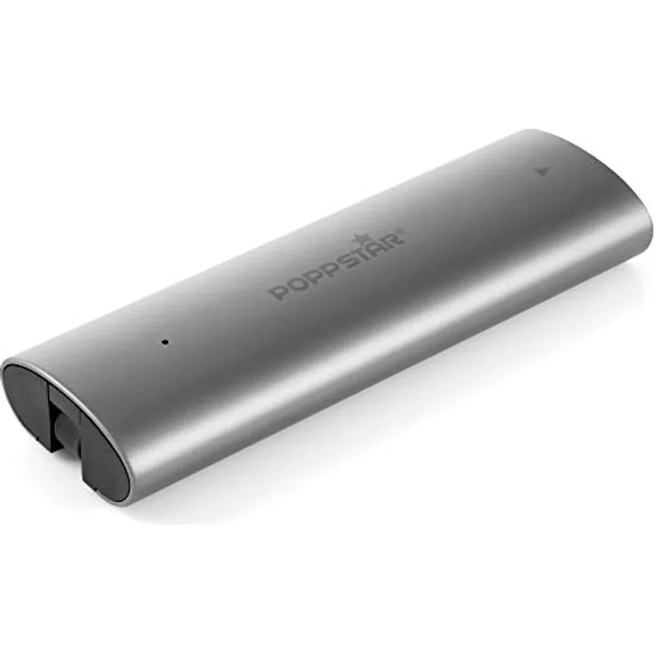 Poppstar M.2 NVMe SSD Gehäuse / USB-Adapter (USB-C, M-Key und B&M-Key / Modellgröße 2230/2242/2260/2280) bis zu 10 Gb/s, mit Kühlpad, schraubenlose Installation