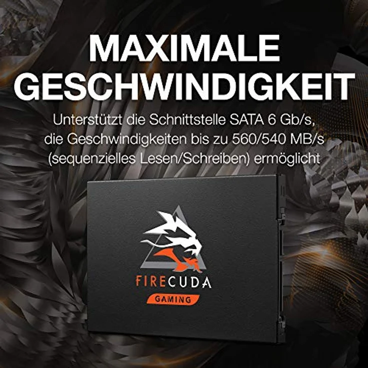 Seagate FireCuda 120 ZA2000GM1A001 - Solid-State-Disk - 2 TB - intern - 2.5 Zoll (6.4 cm) - SATA 6Gb/s (ZA2000GM1A001) – Bild 3