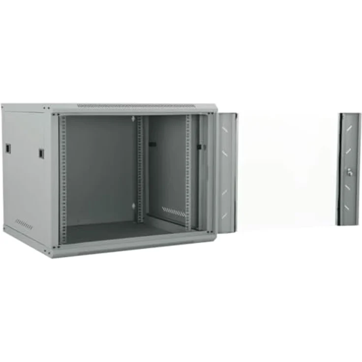 vidaXL Netzwerkschrank mit Speicher, Stahl grau, 60 x 60 x 50 cm – Bild 9