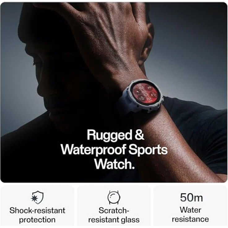 Polar Street X Smartwatch, 3,25 cm AMOLED-Touchscreen, GPS, Herzfrequenzmessung, stoßfest, integrierte LED-Taschenlampe, grau – Bild 4