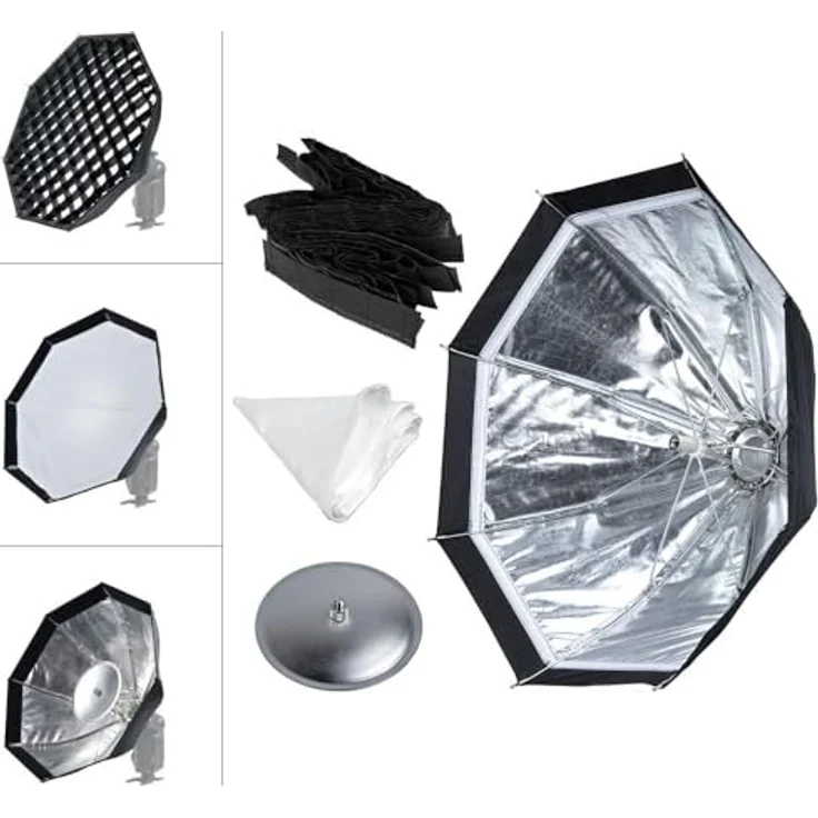 Godox AD-S7 Witstro multifunktionales 3-in-1 Softbox Set für Blitzgerät AD180-360 schwarz – Bild 10