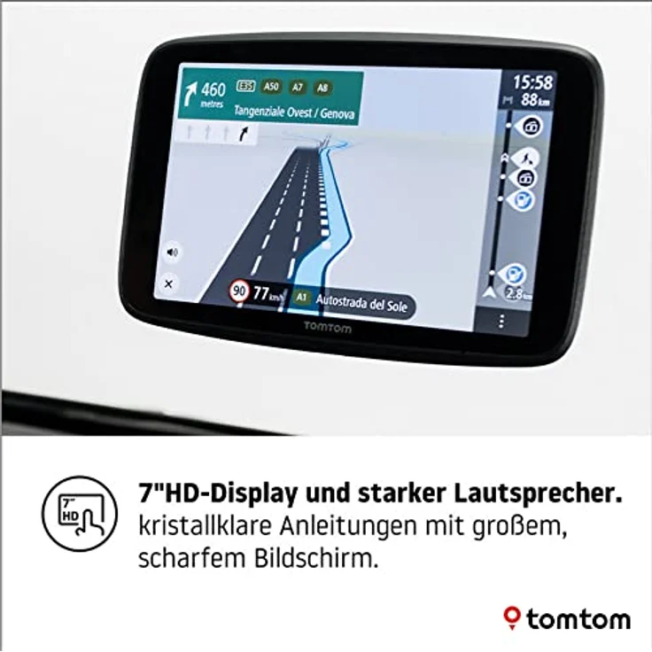 TomTom Camping Navi GO Camper Max (7 Zoll HD-Display, Sonderziele für Wohnmobil- und Wohnwagen, Updates über Wi-Fi, Stauvermeidung dank TomTom Traffic, Karten-Updates Welt) – Bild 2