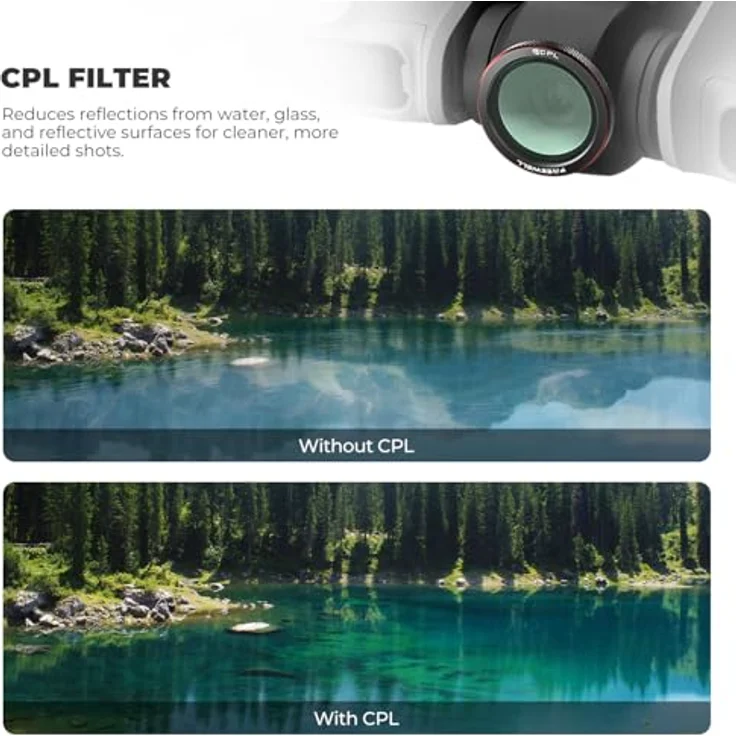 Freewell 3er-Pack Magnetfilter für DJI Neo 2, CPL-Filter zur Blendreduzierung, UV-Filter für Objektivschutz & Black Glow Mist 1/4 für Kinoeffekte – Bild 4
