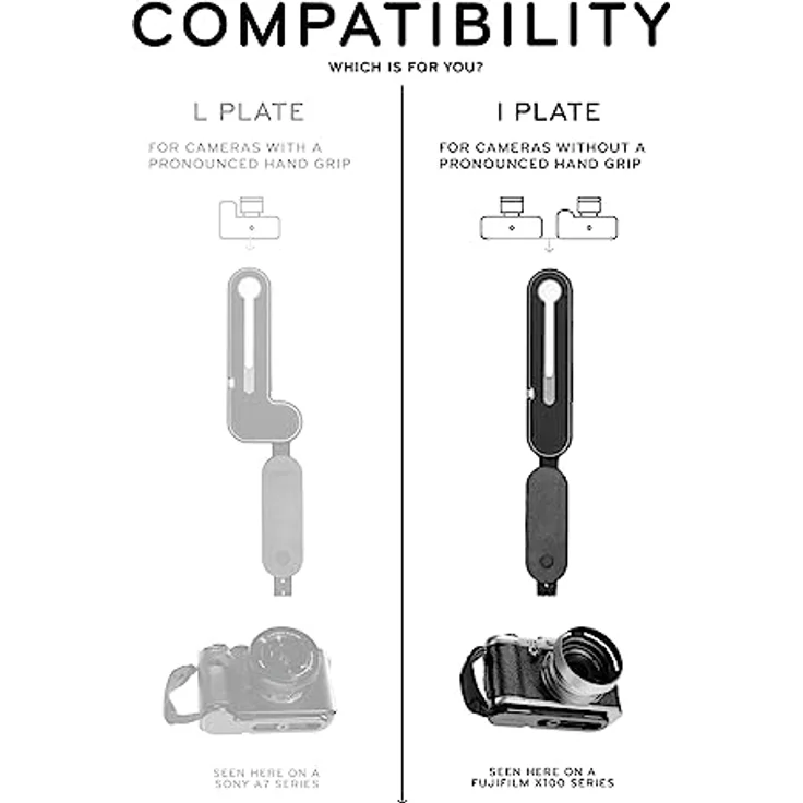 Peak Design Micro Clutch I-Plate spiegellose Kamera Handschlaufe, Schwarz, Einheitsgröße - Einzigartige Handschlaufe für spiegellose Kameragehäuse mit Fallschutz und verbessertem Komfort – Bild 4