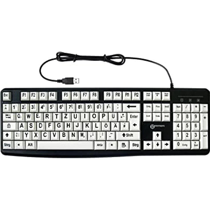 Geemarc KBSV3 - Tastatur - USB - QWERTZ - Deutsch - weiß (KBSV3_WH_GE) – Bild 2