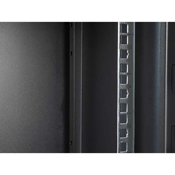 Alcasa GC-R0102 Rack 6U, wandmontiertes Serverschrank-Regal mit abschließbarer Sichttür, 10 Zoll, Schwarz – Bild 3