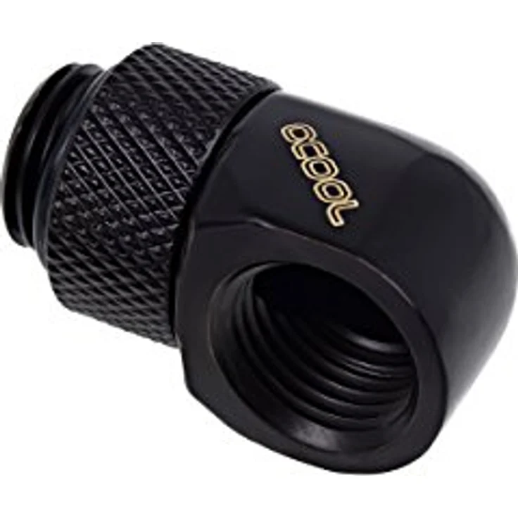 Alphacool Eiszapfen Connector Series Rotatable L-Connector - Flüssigkühlsystemarmatur - Deep Black – Bild 2