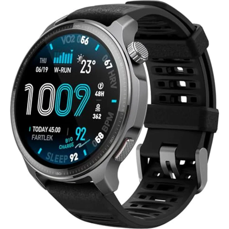 Amazfit Balance 2 XT Digital Smartwatch, 1.5" AMOLED Touchscreen, 4 GB Speicher, GPS, 323 ppi, Schwarz – Bild 2