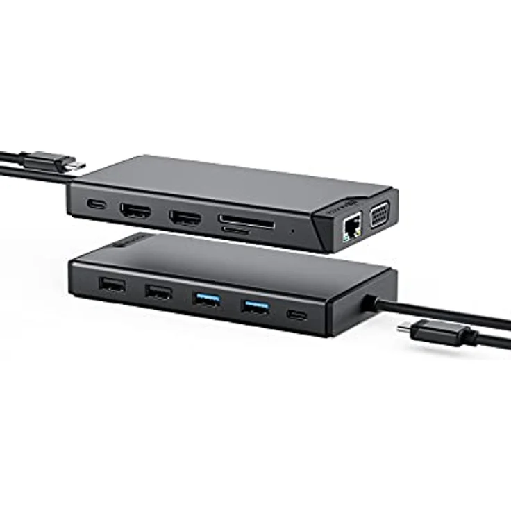 ALOGIC MV2 Laptop-Dockingstation, USB 3.2 Gen 1 (3.1 Gen 1) Type-C, 12 Ports, Gigabit Ethernet, Dual Full HD Display – Bild 8