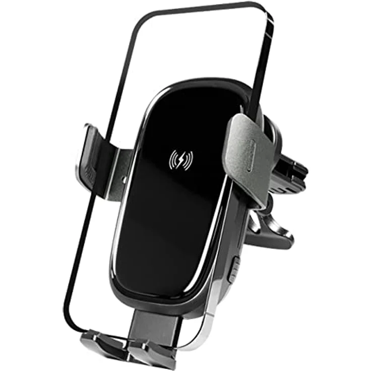 LogiLink PA0277, Kabellose Smartphone-Ladehalterung für Kfz-Lüftungsschacht, Schwarz, 15 W High-Speed-Laden, 360° drehbar – Bild 2