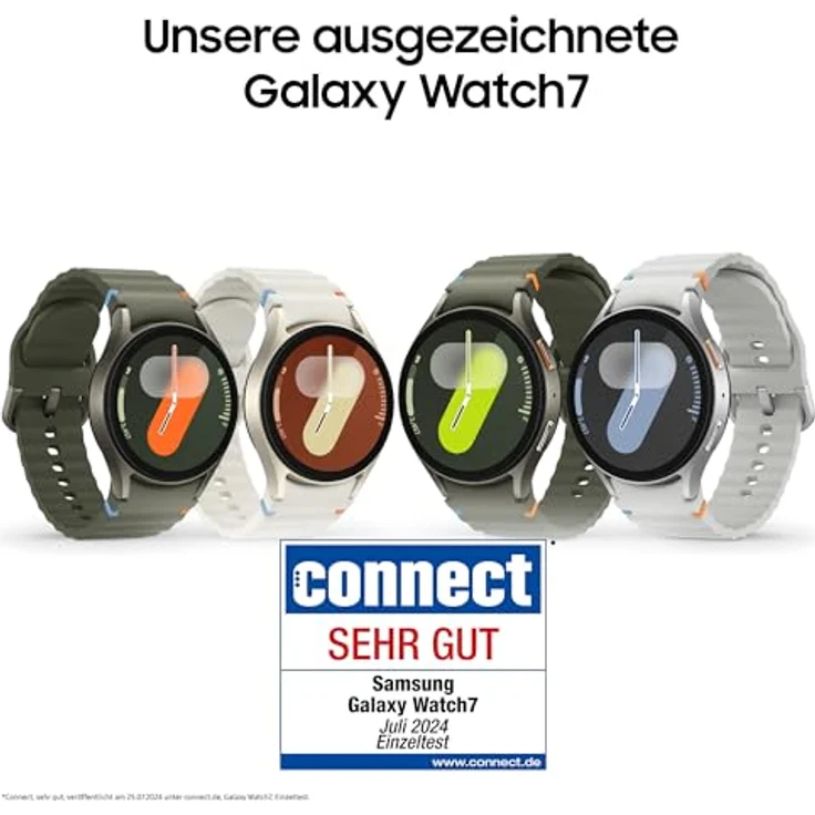Samsung Galaxy Watch 7 Smartwatch, Fitness-Uhr, Aktivitätstracker, 44mm, Bluetooth, Silver – Bild 3