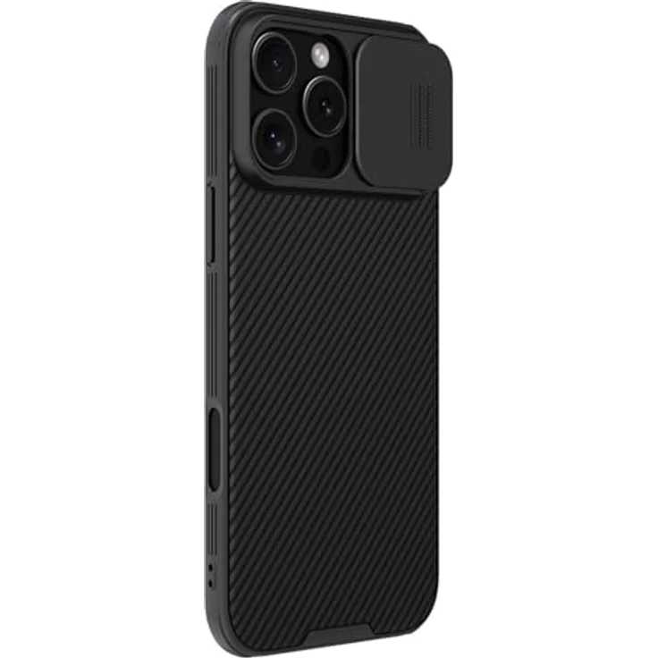 Nillkin CamShield Pro Series Schutzhülle für Apple iPhone 16 Pro Max, Schwarz, robuste Schutzfunktion mit Kameraschutz – Bild 1